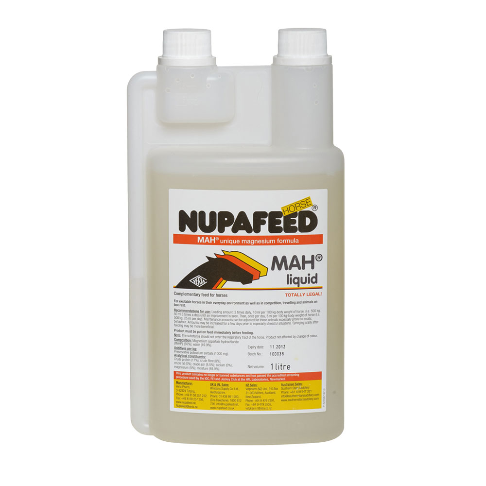 Nupafeed MAH Liquid Magnesium Horse Calmer 1ltr